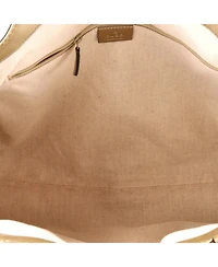 Pre-Owned Gucci Medium Sukey Tote Gg Canvas with Leather