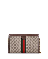 Pre-Owned Gucci Medium Ophidia Chain Shoulder Bag Gg Coated Canvas