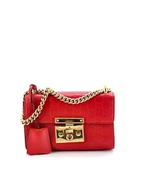 Pre-Owned Gucci Small Padlock Shoulder Bag Guccissima Leather