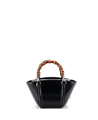 Pre-Owned Gucci Mini Bamboo Top Handle Tote Leather