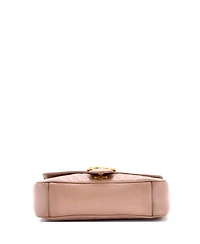 Pre-Owned Gucci Gg Marmont Flap Bag Matelasse Leather