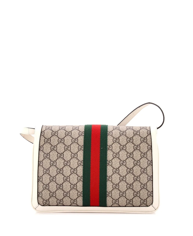 Pre-Owned Gucci Medium Queen Margaret Shoulder Bag Gg Coated Canvas