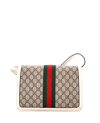Pre-Owned Gucci Medium Queen Margaret Shoulder Bag Gg Coated Canvas