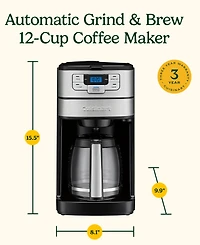 Cuisinart Grind and Brew 12 Cup Coffee Maker