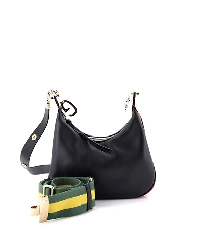Pre-Owned Gucci Small Attache Shoulder Bag Leather