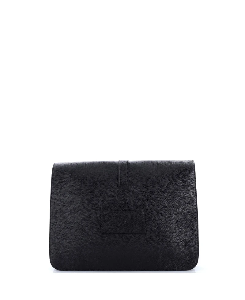 Pre-Owned Gucci Web Buckle Wristlet Briefcase Leather