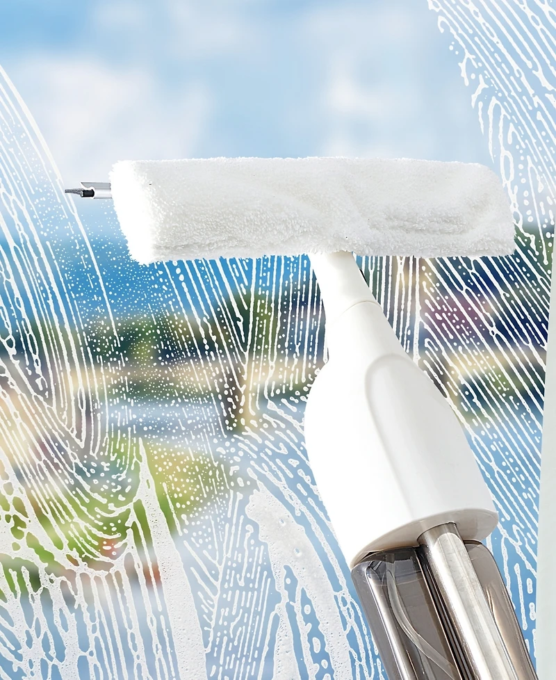 True & Tidy 1 Piece Round Mop Pad and 1 Piece Flat Mop Pad Replacement Set for Spray-360 Clean Everywhere Spray Mop Kit