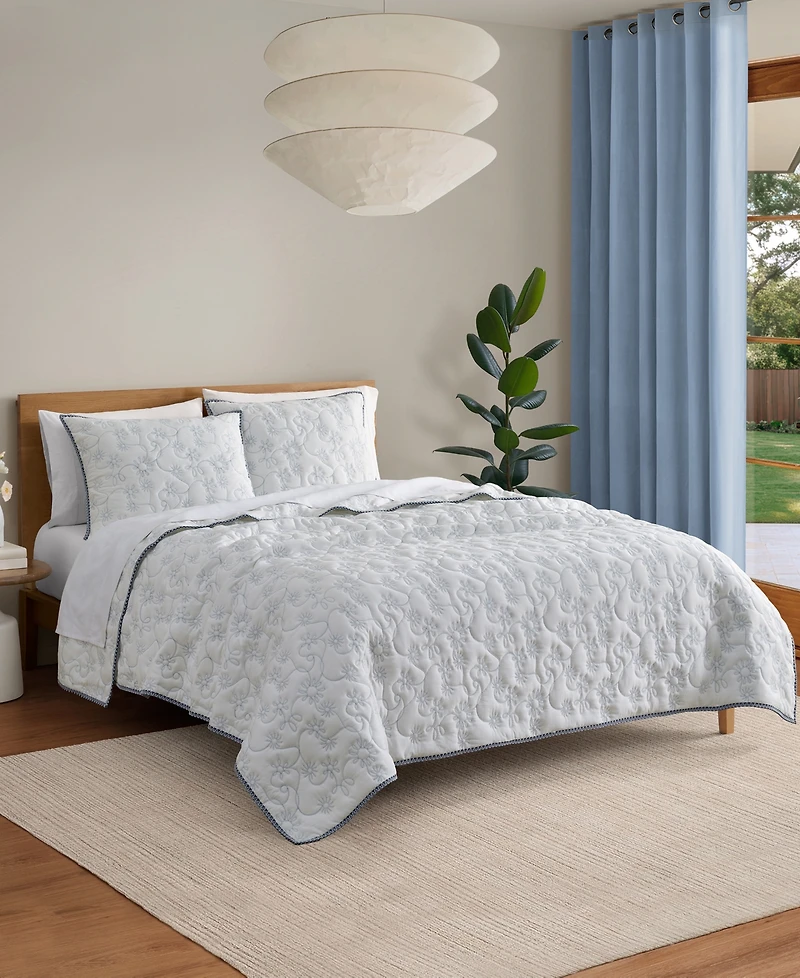 Ugg Botanical Pattern 2-Pc. Quilt Set, Twin/Twin Xl