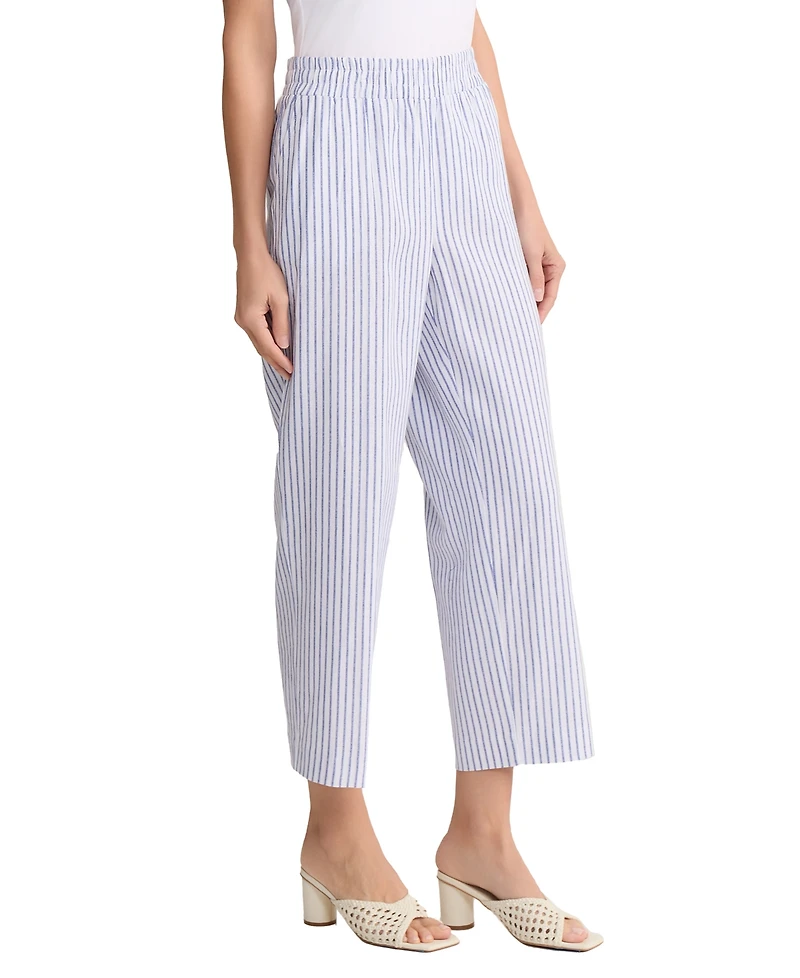Jones New York Women's Pull-On Cropped Straight Pants