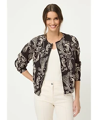 Olsen Women's Embroidered Indoor Jacket