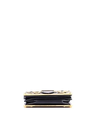 Pre-Owned Prada Small Cahier Crossbody Bag Embellished Leather