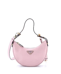 Pre-Owned Prada Mini Arque Half Moon Hobo Leather