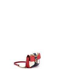 Pre-Owned Gucci Small Gg Marmont Flap Bag Matelasse Leather
