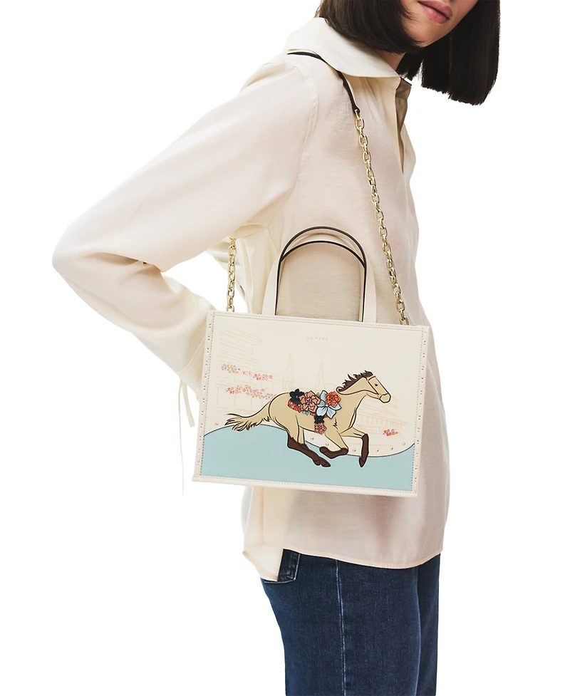 Radley London Kentucky Derby 26 Small Zip-Top Satchel Handbag