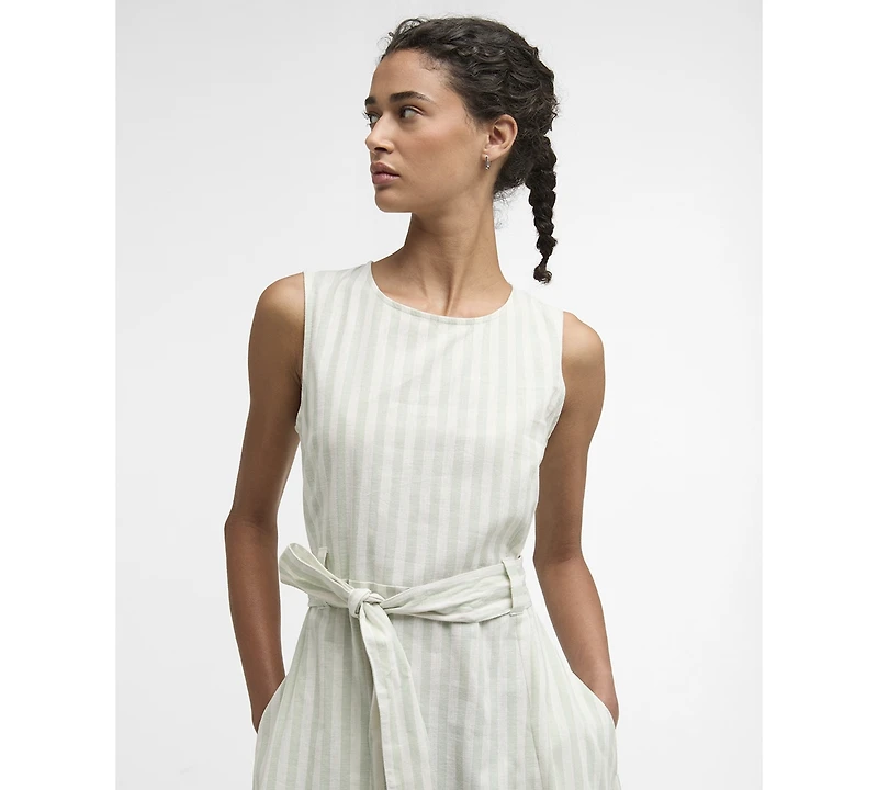 Barbour Women's Inez Striped Midi Dress