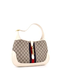 Pre-Owned Gucci Medium Jackie 1961 Hobo Gg Coated Canvas
