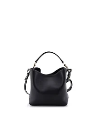Pre-Owned Gucci Small Emblem Bucket Bag Leather