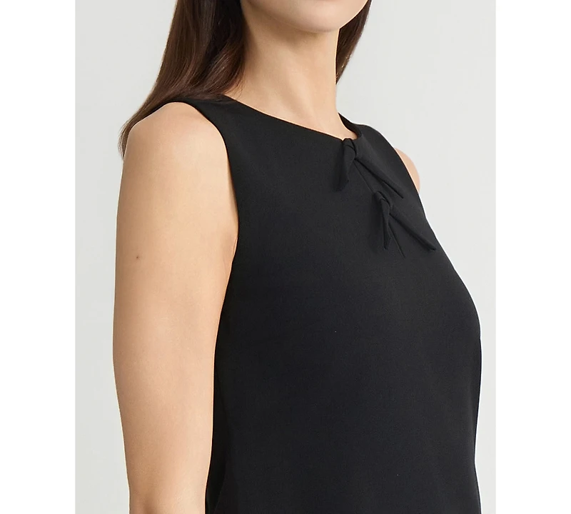 Kasper Women's Bow Sleeveless Sheath Dress, Regular & Petite