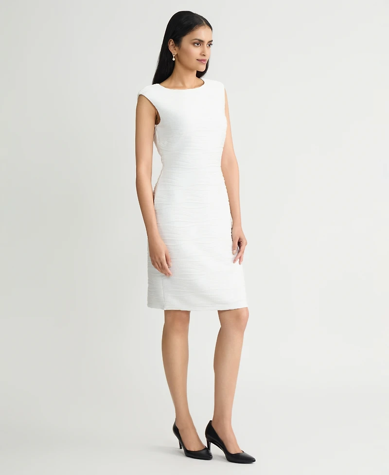 Kasper Women's Wave Knit Sheath Dress