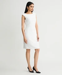 Kasper Women's Wave Knit Sheath Dress