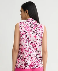 Kasper Women's Tie-Neck Sleeveless Top, Regular & Petite