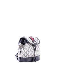Pre-Owned Gucci Mini Ophidia Flap Backpack Gg Coated Canvas