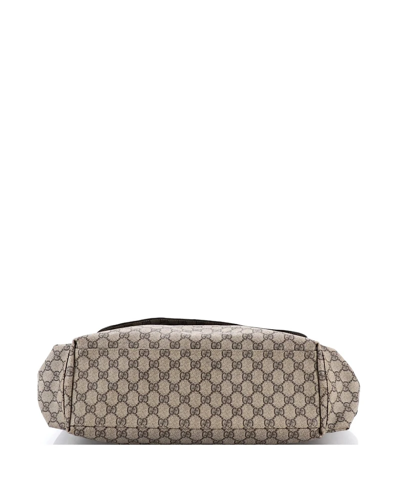 Pre-Owned Gucci Diaper Bag Gg Coated Canvas
