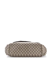 Pre-Owned Gucci Diaper Bag Gg Coated Canvas