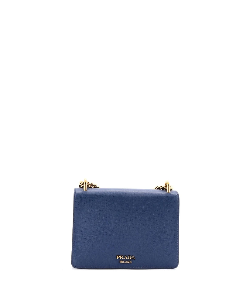 Pre-Owned Prada Small Envelope Flap Chain Shoulder bag Saffiano Leather
