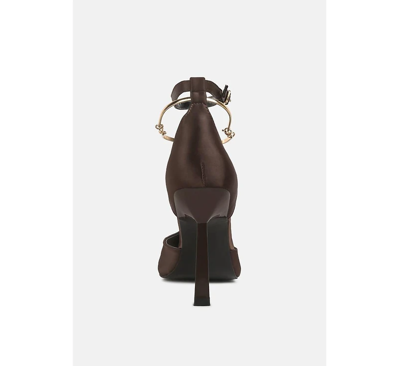Hobnob Anklet Embellishment Stiletto Women's Sandals