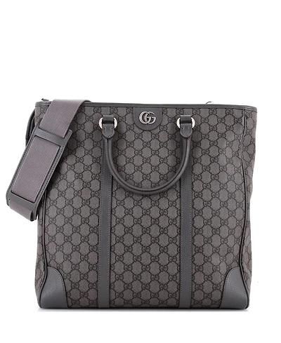 Pre-Owned Gucci Medium Ophidia Convertible Tote Gg Coated Canvas