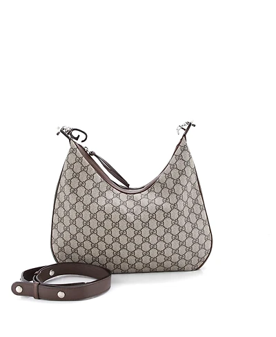 Pre-Owned Gucci Medium Attache Shoulder Bag Gg Coated Canvas