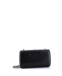 Pre-Owned Prada Logo Convertible Chain Box Clutch Leather
