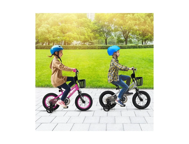 Hongge Kids Bike Adjustable with Transparent Chain Cover