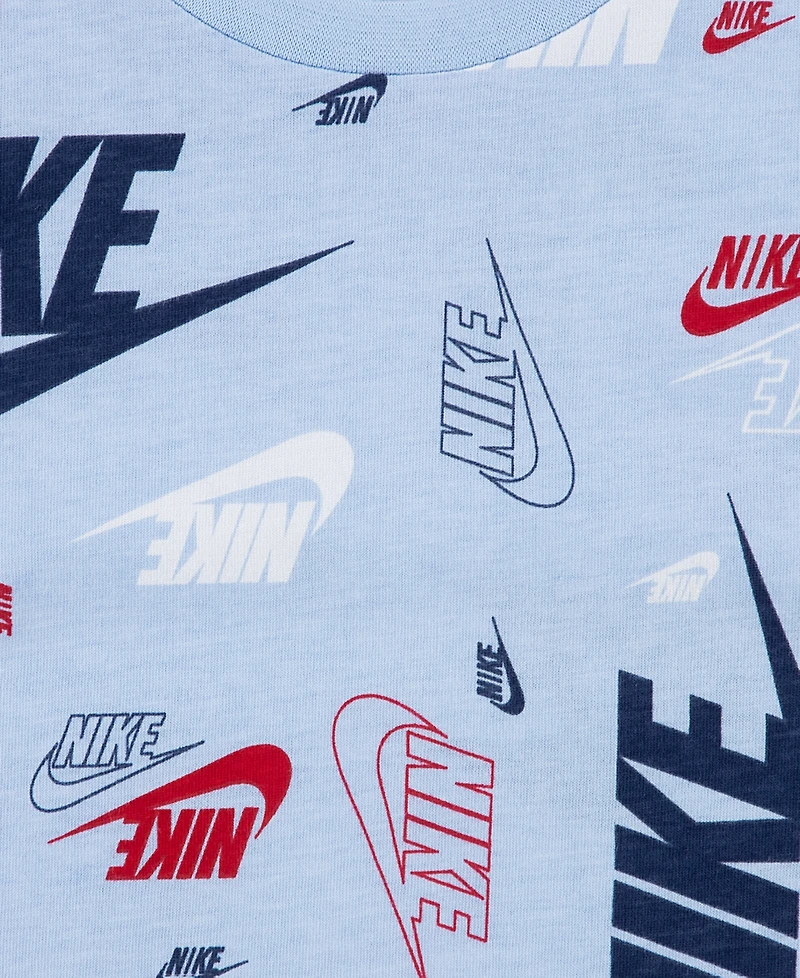 Nike Toddler Printed T-Shirt & Lightweight French Terry Shorts, 2 Piece Set