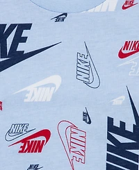 Nike Toddler Printed T-Shirt & Lightweight French Terry Shorts, 2 Piece Set