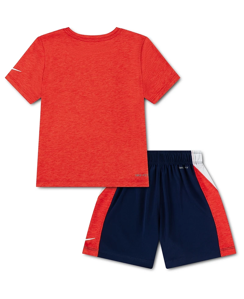 Nike Toddler Boys' 2T-4T Short-Sleeve T-Shirt and Shorts, 2-Piece Set