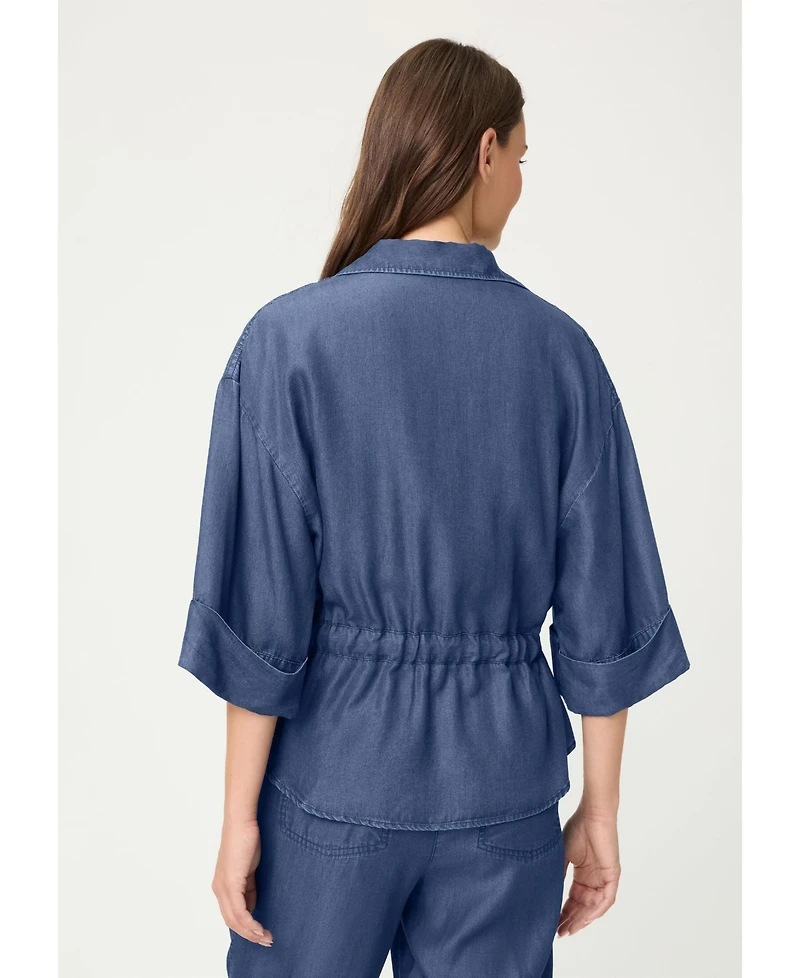 Olsen Women's Soft Denim-Look Jacket