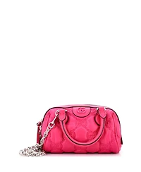 Pre-Owned Gucci Mini Ophidia Convertible Boston Top Handle Bag Gg Matelasse Leather