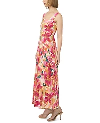 Msk Women's Smocked Back Challis Maxi Dress