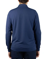 Tailorbyrd Men's Micro Grid Textured Performance Quarter Zip