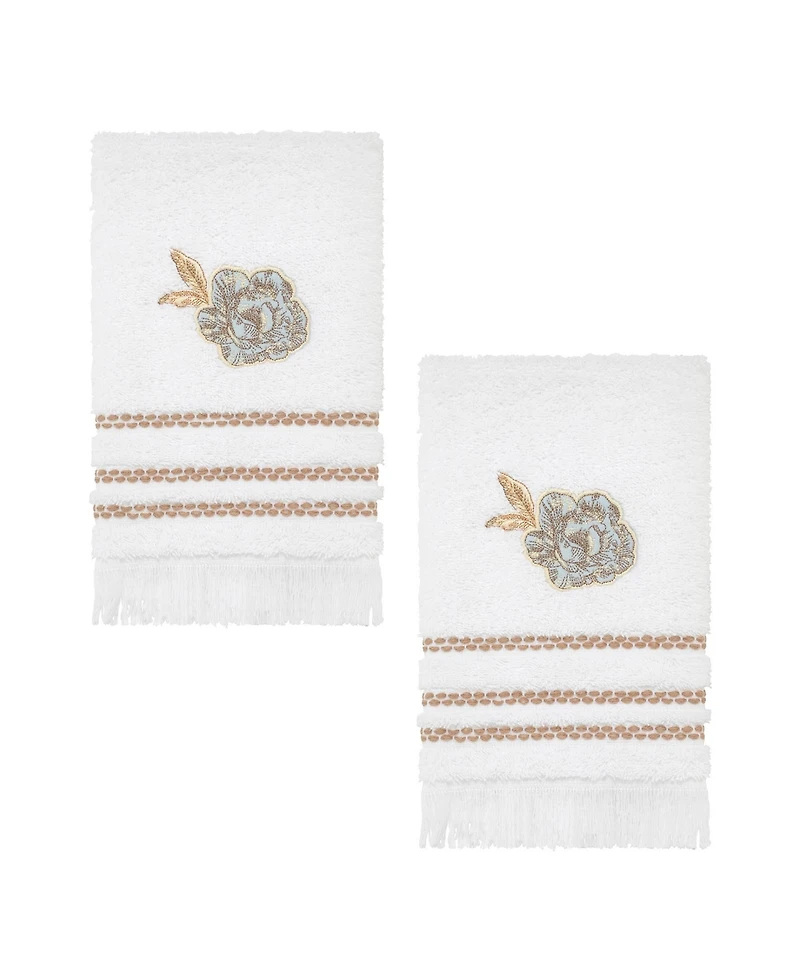 Nicole Miller Camille 2-Pack Cotton Fingertip Towel Set