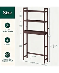 Yigii Over Toilet Storage Rack Adjustable Shelf
