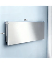 Yigii 23.6x16in Stainless Steel Folding Wall Shelf Kitchen Garage Laundry Utility Room