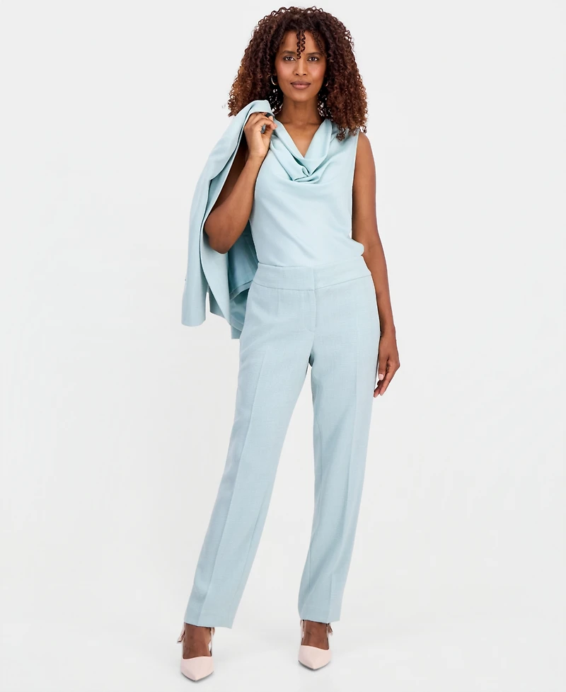 Kasper Women's High Rise Straight-Leg Pants, Regular & Petite
