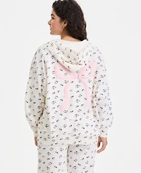 Rebel Veil Juniors' Full-Zip Printed Hoodie
