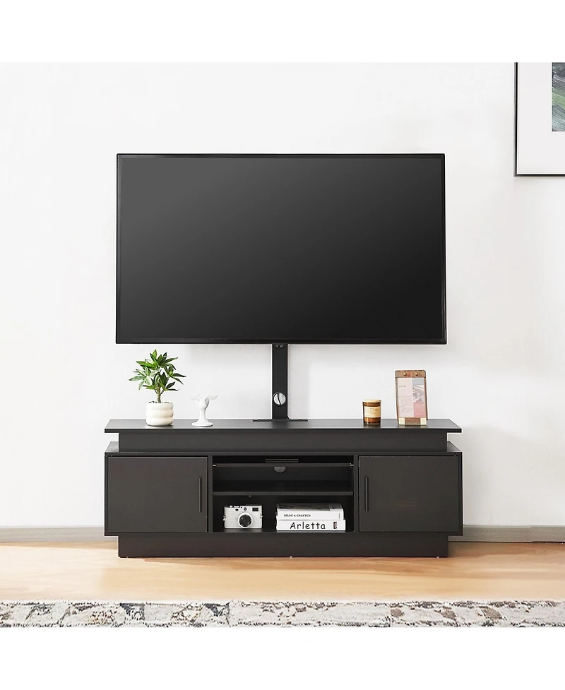 Gouun Tv Stand with Mount and Led Lights for TVs