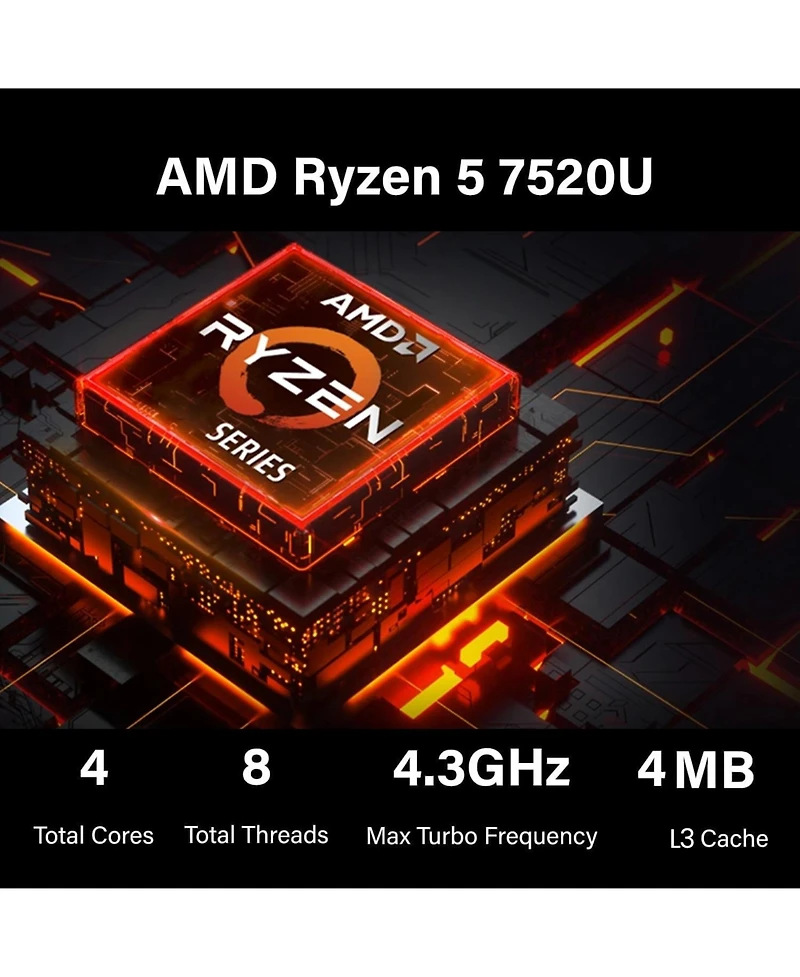 Hp Essential X 15.6" Traditional Laptop Amd Ryzen 5 8GB Ram Amd Radeon Graphics 512GB Ssd Storage Windows 11 Home 60Hz - Silver