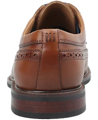 Bar Iii Men's Asherr Long Wing Brogue Leather Dress Shoes, Created for Macy's