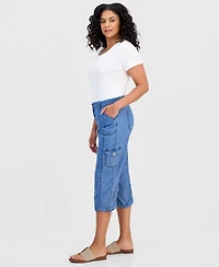Style & Co Women's Mid-Rise Cargo Capri Pants, Exclusively at Macy's